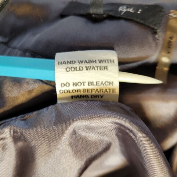 Ryu Smokey Purple Satin and Chiffon Ruffled Mini Skirt Women's Size Small - Picture 9 of 11